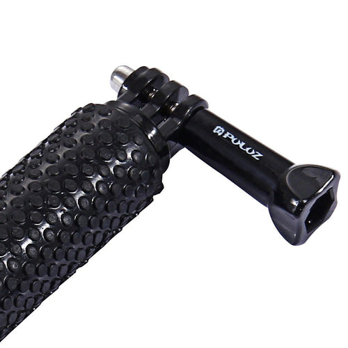 Puluz - Perche à selfie PU150 pour caméra sport DJI, GoPro, Insta360 (noir) : vis fixation détail