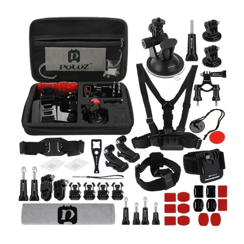 Puluz PKT10 - Kit 45 accessoires de fixation caméra d'action - visuel 1