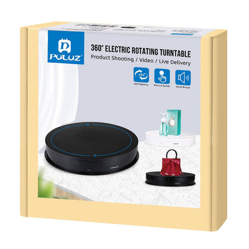 Puluz - Plateau tournant électrique 30 cm USB PU3049B (noir) : 30 cm noir