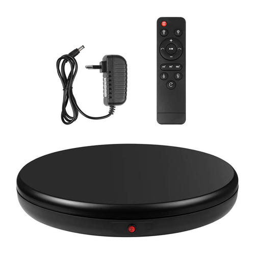 Puluz - Plateau tournant 45 cm avec télécommande PU3145EU (noir) : rotation 360 45 cm
