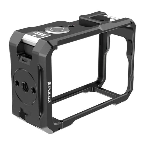 Puluz PU1074B - boîtier de protection métal avec griffe froide pour DJI Osmo Action 6 - visuel 1