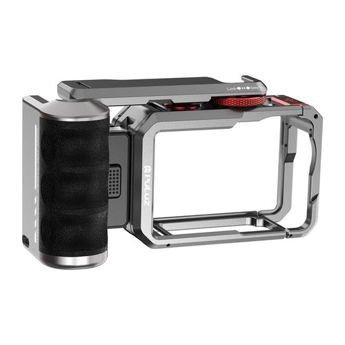 Puluz PU1077TS Titanium - cage d'extension avec poignée pour DJI Osmo Action 6 - visuel 1