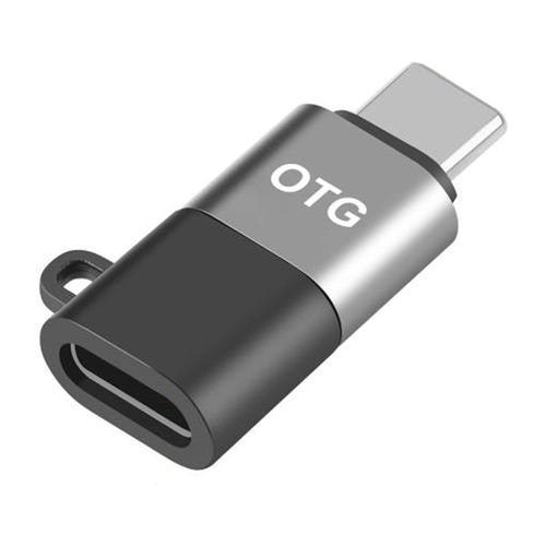Puluz PU657B - adaptateur OTG 8 broches vers USB-C noir : vue détail