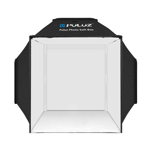 Puluz - Studio photo PU5042EU 40 cm avec 3 panneaux LED et 4 fonds PVC : intérieur argenté panneaux