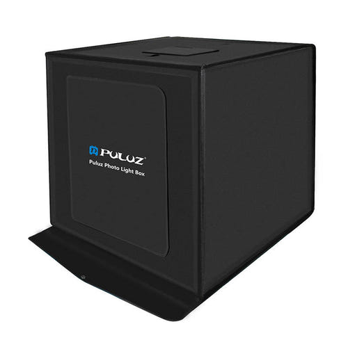Puluz - Studio photo LED PU5060EU 60 cm 3380 lumens avec 3 fonds (tente sans ombre) : ouverte éclairage