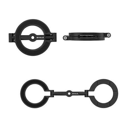 Puluz - Support magnétique pliable MagSafe PU3224B pour smartphone (noir) : plié