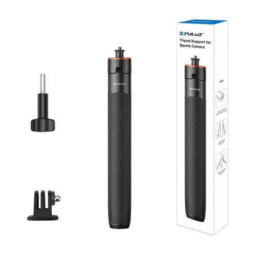 Puluz - Trépied télescopique PU731B pour caméra sport (137 cm) : replié