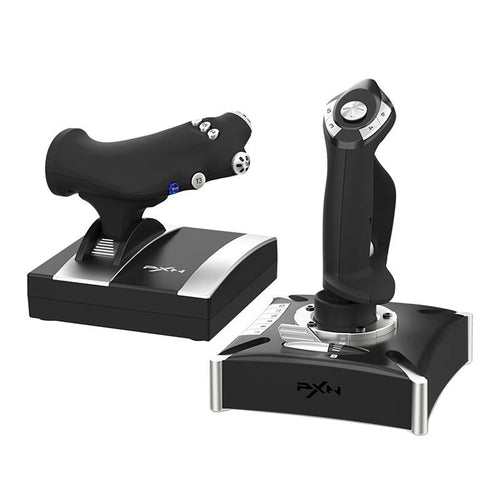 PXN 2119 Pro - Joystick de vol avec manette des gaz séparée : ensemble