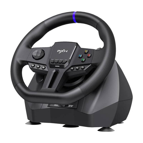 PXN V900 Gen2 - Volant de simulation 900 degrés avec pédalier à capteurs Hall : pédalier