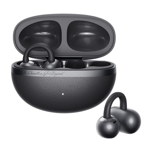 QCY Crossky C50 - écouteurs open-ear de sport, gris : boîtier