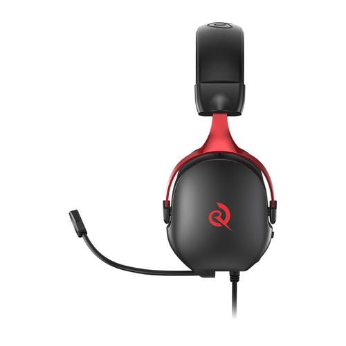 QCY Heroad VN200 - casque gaming filaire 7.1, noir et rouge : 71 noir rouge