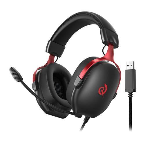 QCY Heroad VN200 - casque gaming filaire 7.1, noir et rouge