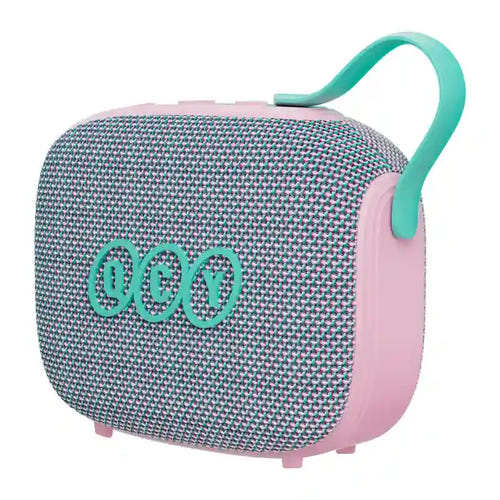 QCY SP3 - Enceinte Bluetooth 6.0 compacte étanche IPX5, rose : dragonne