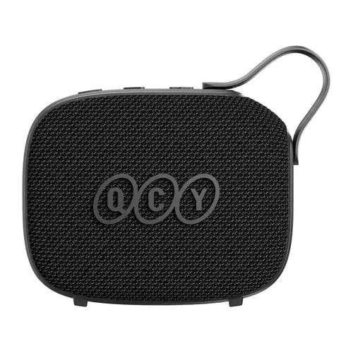 QCY SP3 - Enceinte Bluetooth portable étanche IPX5, noire : vue de face