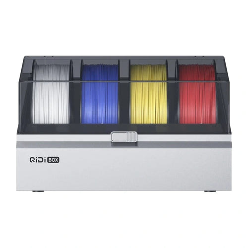 QiDi Box - Système multi-filaments 4 bobines avec séchage pour QIDI Plus 4 : vue de face bobines