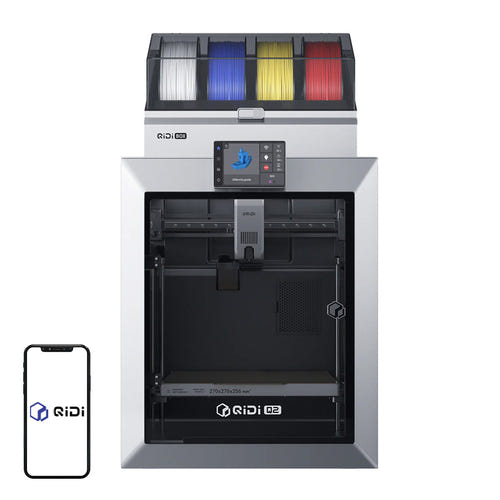 QiDi Q2 Combo - Imprimante 3D CoreXY 600 mm/s à chambre chauffée 65 °C