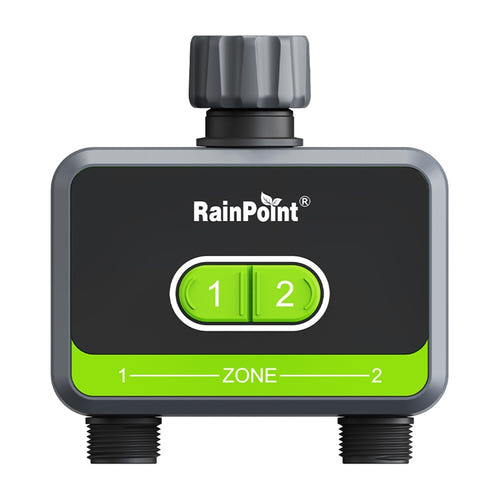 RainPoint HTV210B - Programmateur d'arrosage 2 zones Bluetooth avec hub connecté (vue 2)