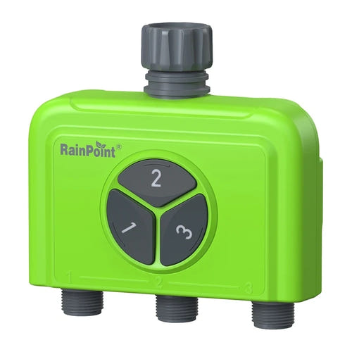 RainPoint HTV345FRF - programmateur d'arrosage Wi-Fi 3 zones : WiFi RainPoint htv345frf