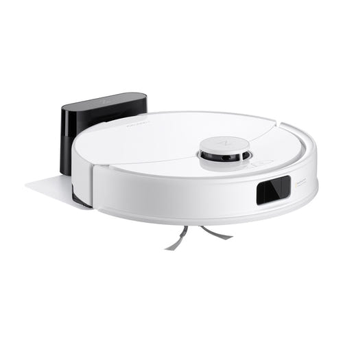 Roborock Q10 PF - Robot aspirateur et laveur 10 000 Pa, navigation laser, blanc : vue de face pare chocs
