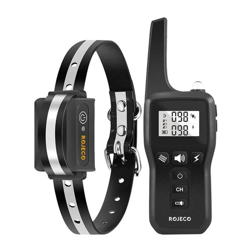 Rojeco PD529 - collier de dressage pour chien noir, portée 1000 m