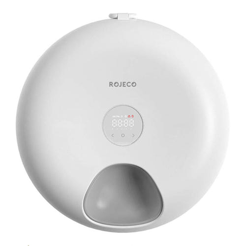 Rojeco - distributeur de croquettes automatique 6 repas, batterie 3600 mAh