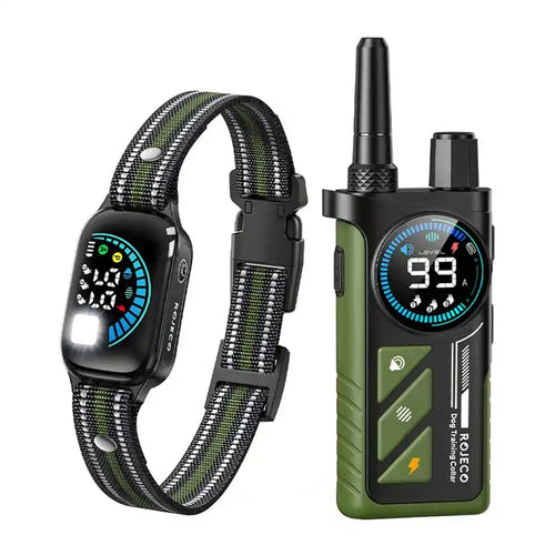 Rojeco PD511 - Collier de dressage à distance avec anti-aboiement automatique - visuel 1