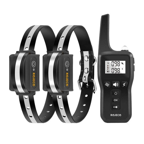 Rojeco PD529 - Collier de dressage 1000 m, 2 colliers (noir)
