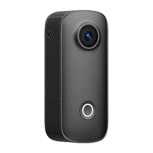 SJCAM C100PRO - mini caméra d'action 4K 32 g, magnétique, étanche 30 m avec caisson, Wi-Fi 5 GHz : profil gauche