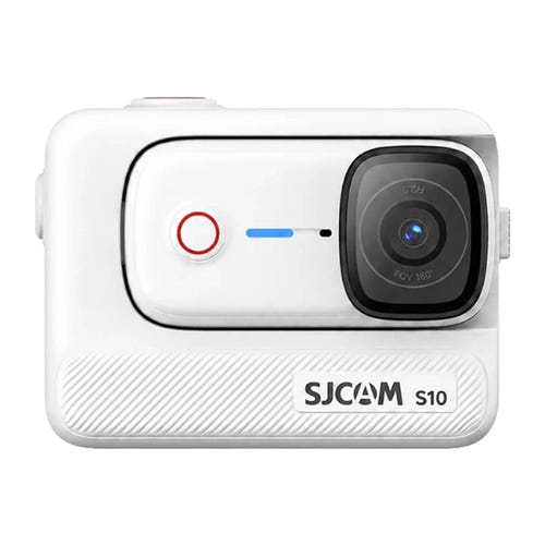 SJCAM S10 64 Go - caméra d'action 4K de 46 g avec Boost Pod et écran orientable, blanche : 64 Go caméra action blanche seule