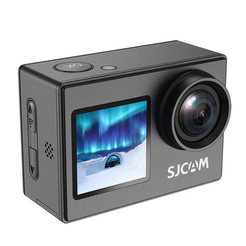 SJCAM SJ4000 Dual Screen - Caméra d'action 4K à double écran, étanche 30 m : trois quarts