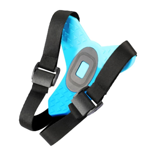 SJCAM Support mentonnière pour casque moto - fixation caméra d'action, noir et bleu - visuel 1