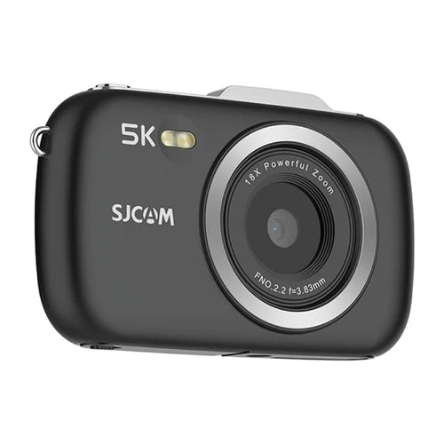 SJCAM ZV100 - appareil photo compact noir 80 Mpx et vidéo 5K : trois quarts