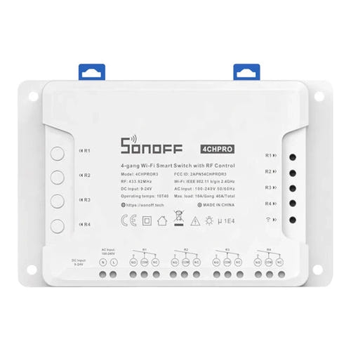 Sonoff 4CHPROR3 - Interrupteur WiFi et RF 4 canaux (vue 2)