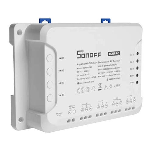 Sonoff 4CHPROR3 - Interrupteur WiFi et RF 4 canaux (vue 3)