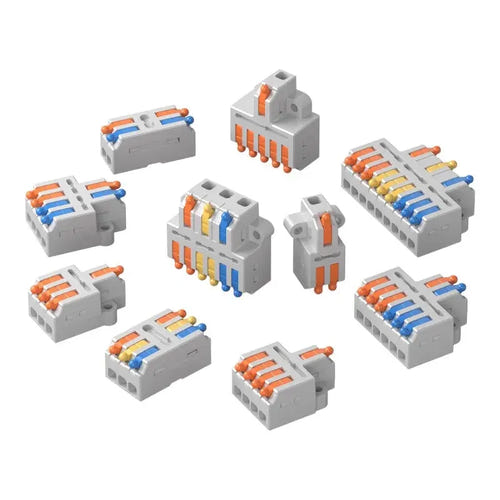 Sonoff D1-2 - Kit de 54 connecteurs rapides pour câblage : connecteur levier détail