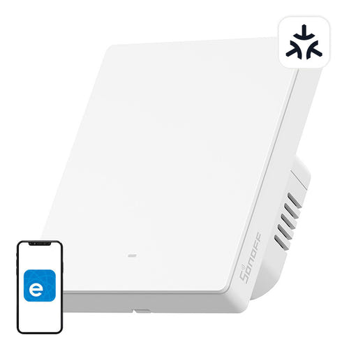 Sonoff M5-1C-80W - Interrupteur mural WiFi Matter 1 canal blanc