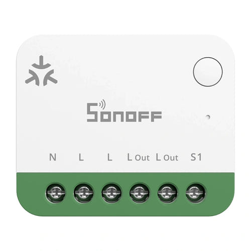 Sonoff MINI ONE - module interrupteur connecté Wi-Fi Matter 16 A : bornier raccordement