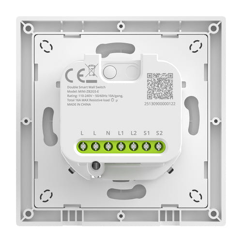 Sonoff MINI-ZB2GS-E - Interrupteur mural Zigbee 2 canaux (vue 3)