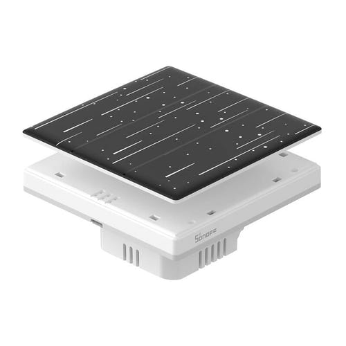 SONOFF Star 3C - Façade décorative pour interrupteur tactile T5 3 canaux : clipsage sans outil