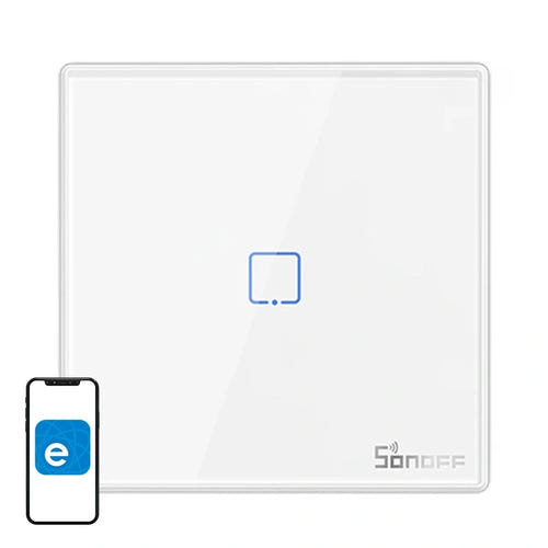Sonoff T2EU1C-RF - Interrupteur mural sans fil 433 MHz 1 canal