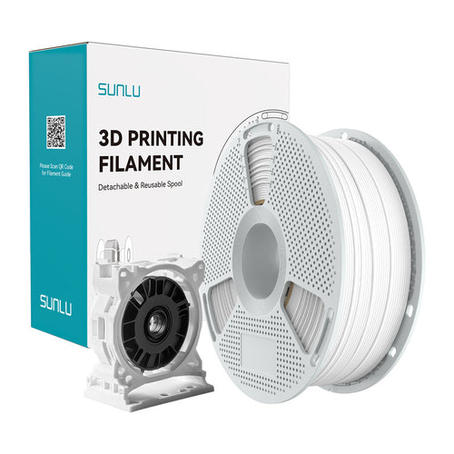 SUNLU PC-ABS - Filament 3D ingénierie 1,75 mm 1 kg (blanc) : bobine