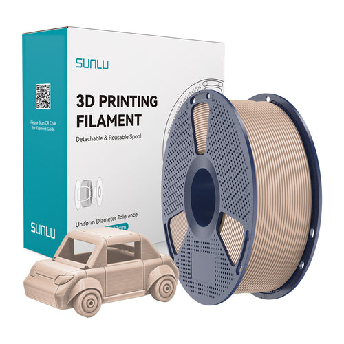 SUNLU PETG - Filament 3D résistant 1,75 mm 1 kg (beige) : bobine