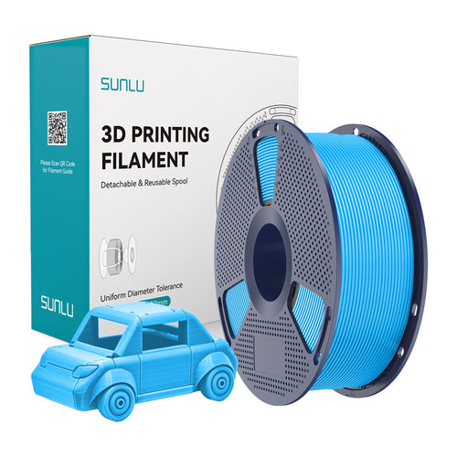SUNLU PETG - Filament 3D résistant 1,75 mm 1 kg (cyan) : bobine