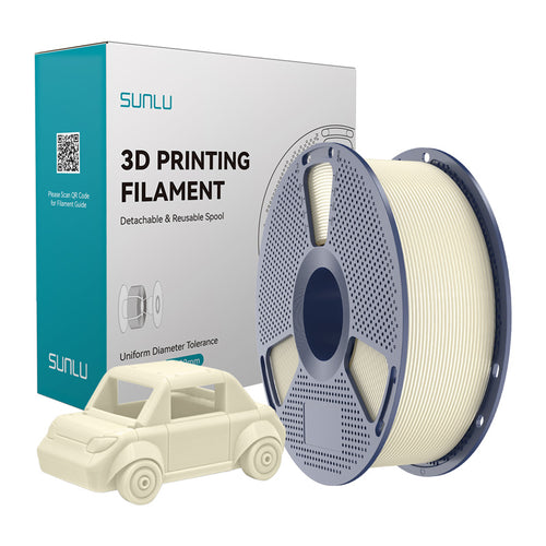 SUNLU PETG - Filament 3D résistant 1,75 mm 1 kg (ivoire) : bobine