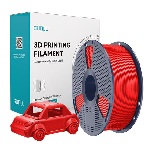 SUNLU PETG - Filament 3D résistant 1,75 mm 1 kg (rouge) : bobine