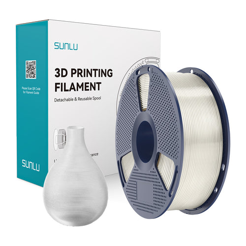 SUNLU PETG - Filament 3D résistant 1,75 mm 1 kg (transparent) : bobine