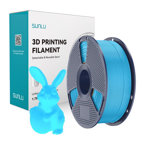 SUNLU PLA Glow in the Dark - Filament 3D phosphorescent 1,75 mm 1 kg (bleu) : bobine