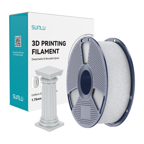 SUNLU PLA High-Speed Marble - Filament 3D effet pierre 1,75 mm 1 kg (Oreo) : bobine
