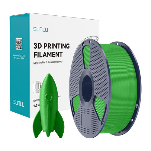 SUNLU PLA High-Speed - Filament 3D 1,75 mm 1 kg (vert) : bobine