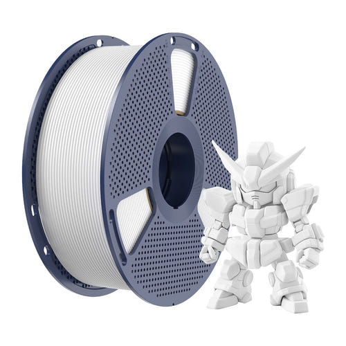 SUNLU PLA+ 2.0 - Filament 3D renforcé 1,75 mm 1 kg (blanc) : impression